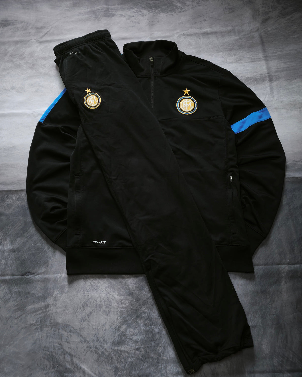 Nike Inter Milan Tracksuit Black/Blue Size XL