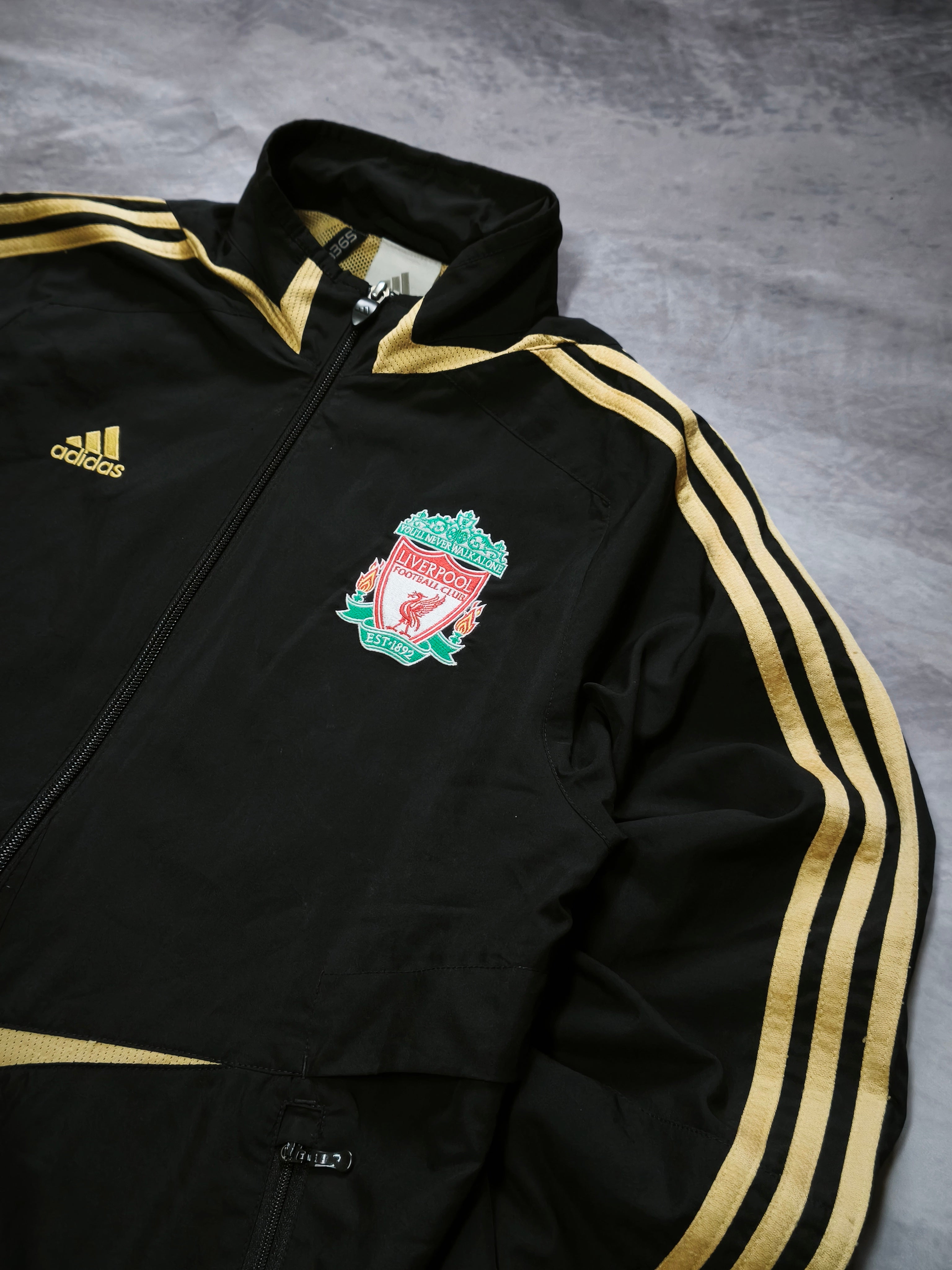 Adidas Liverpool FC Trackjacket Black/Gold Size S