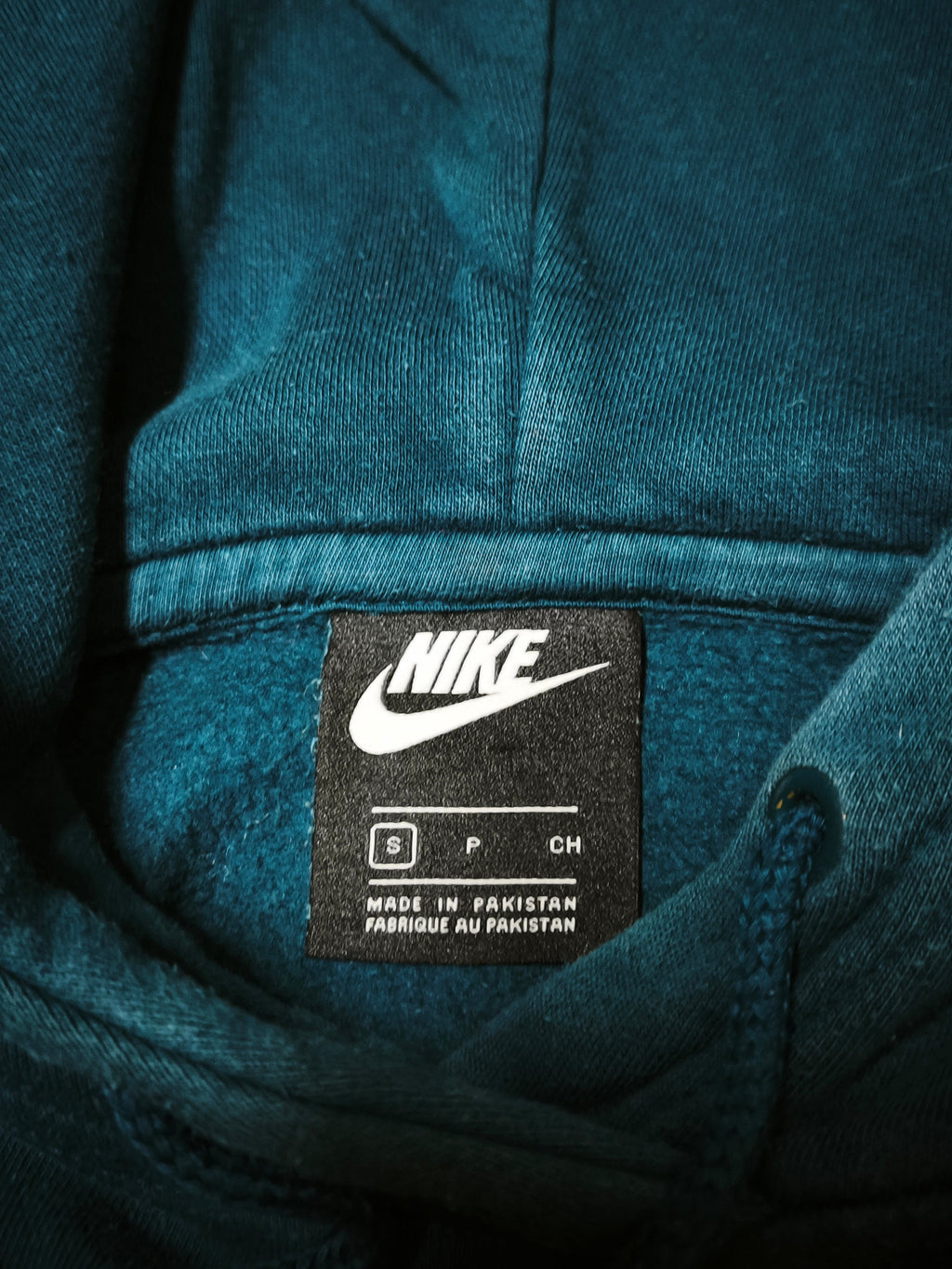 Nike Hoodie Black Teal Size S