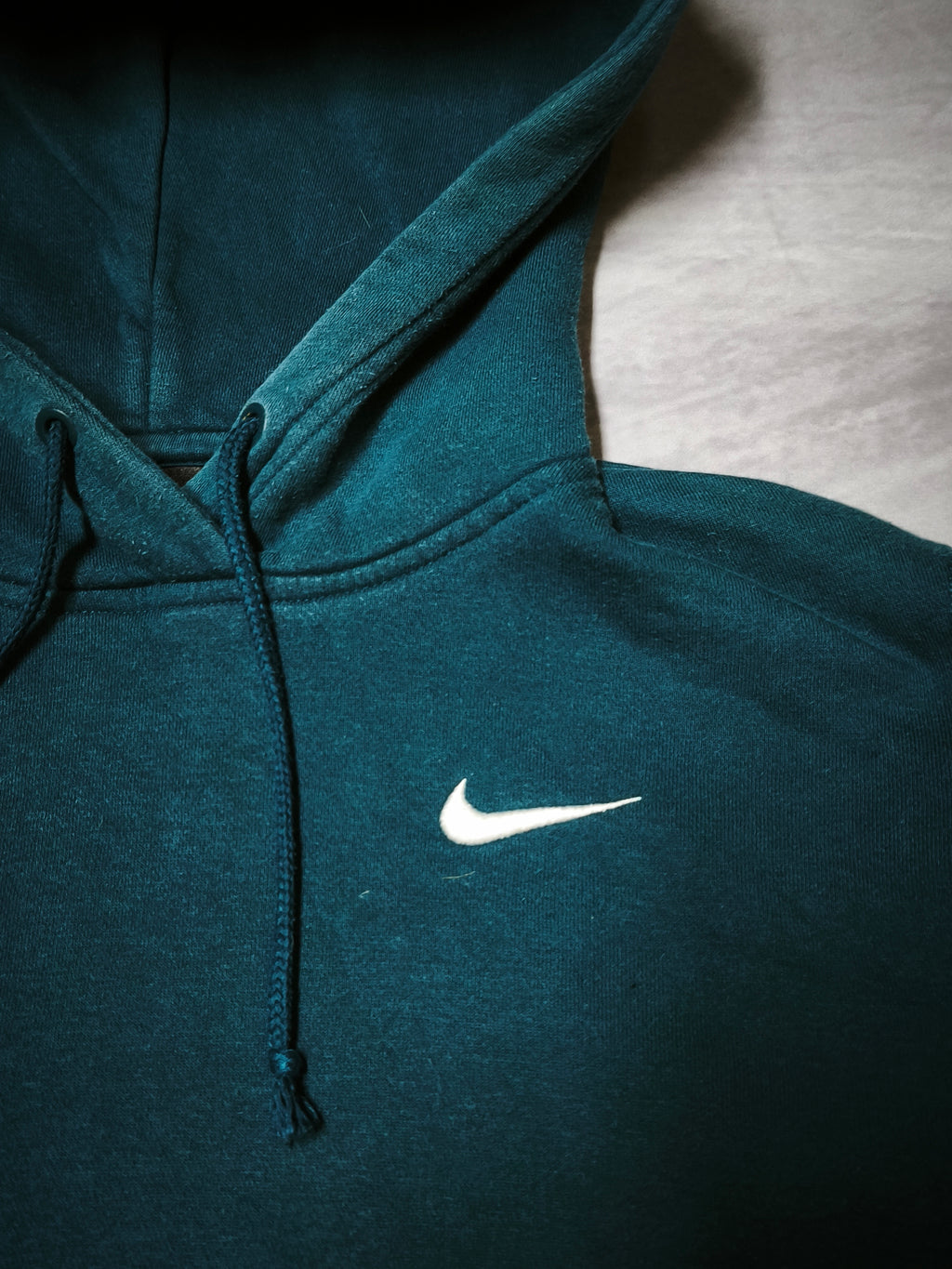 Nike Hoodie Black Teal Size S