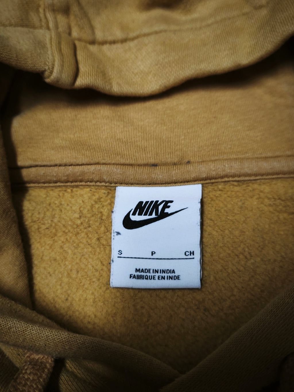 Nike Hoodie Yellow Size S