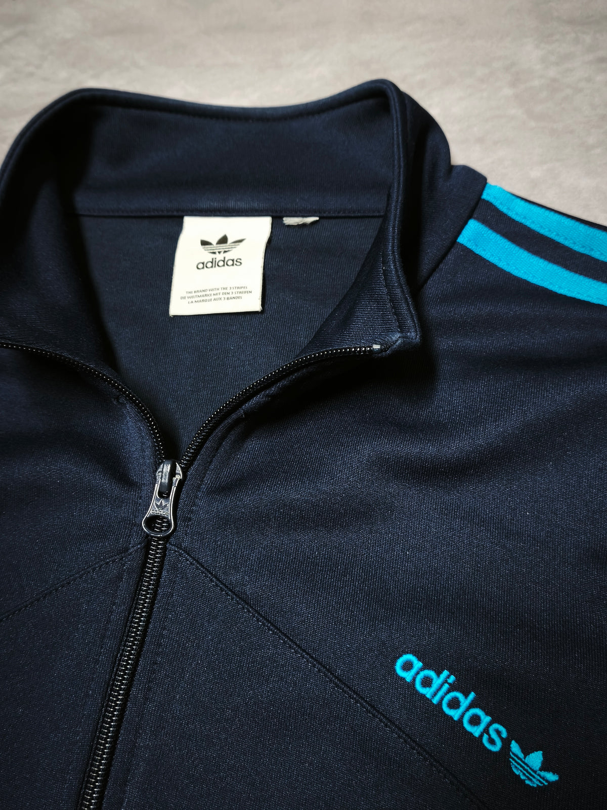 Adidas Originals Colorblock Track Jacket Navyblue Size L