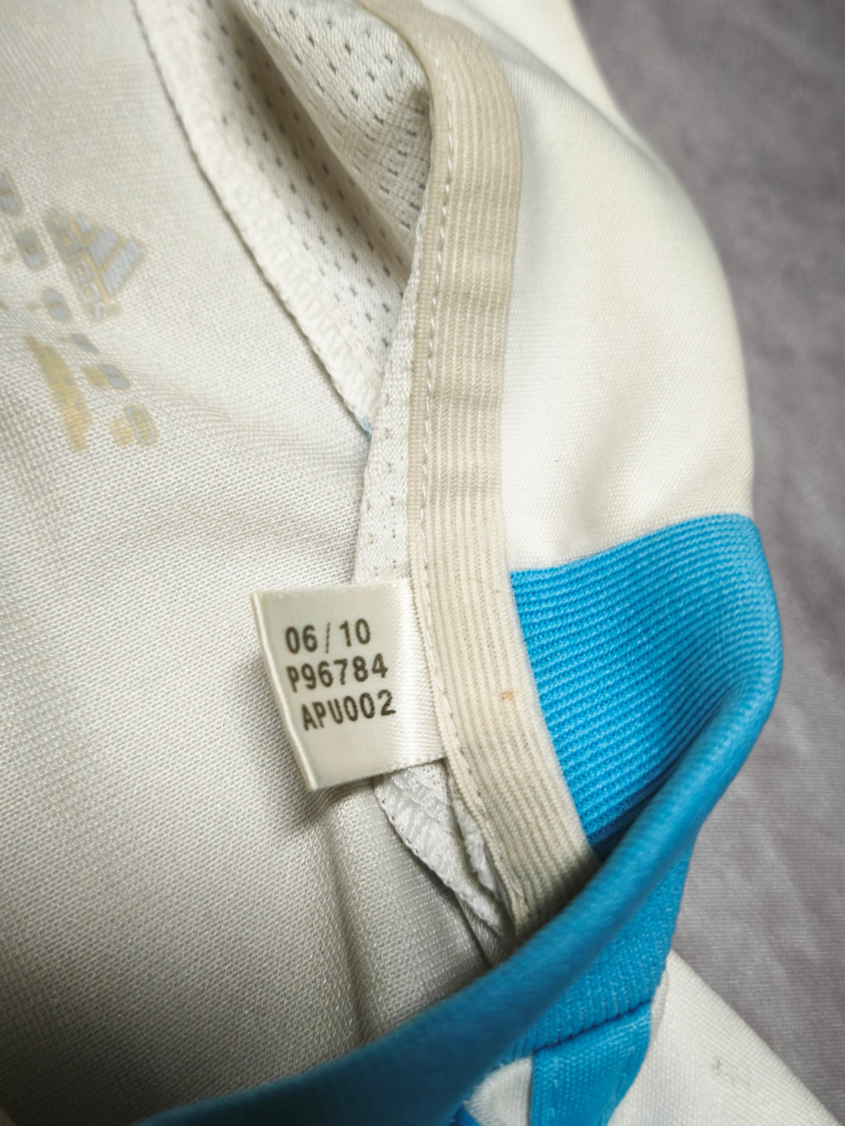 Adidas Olympique de Marseille Jersey White/Lightblue Size L