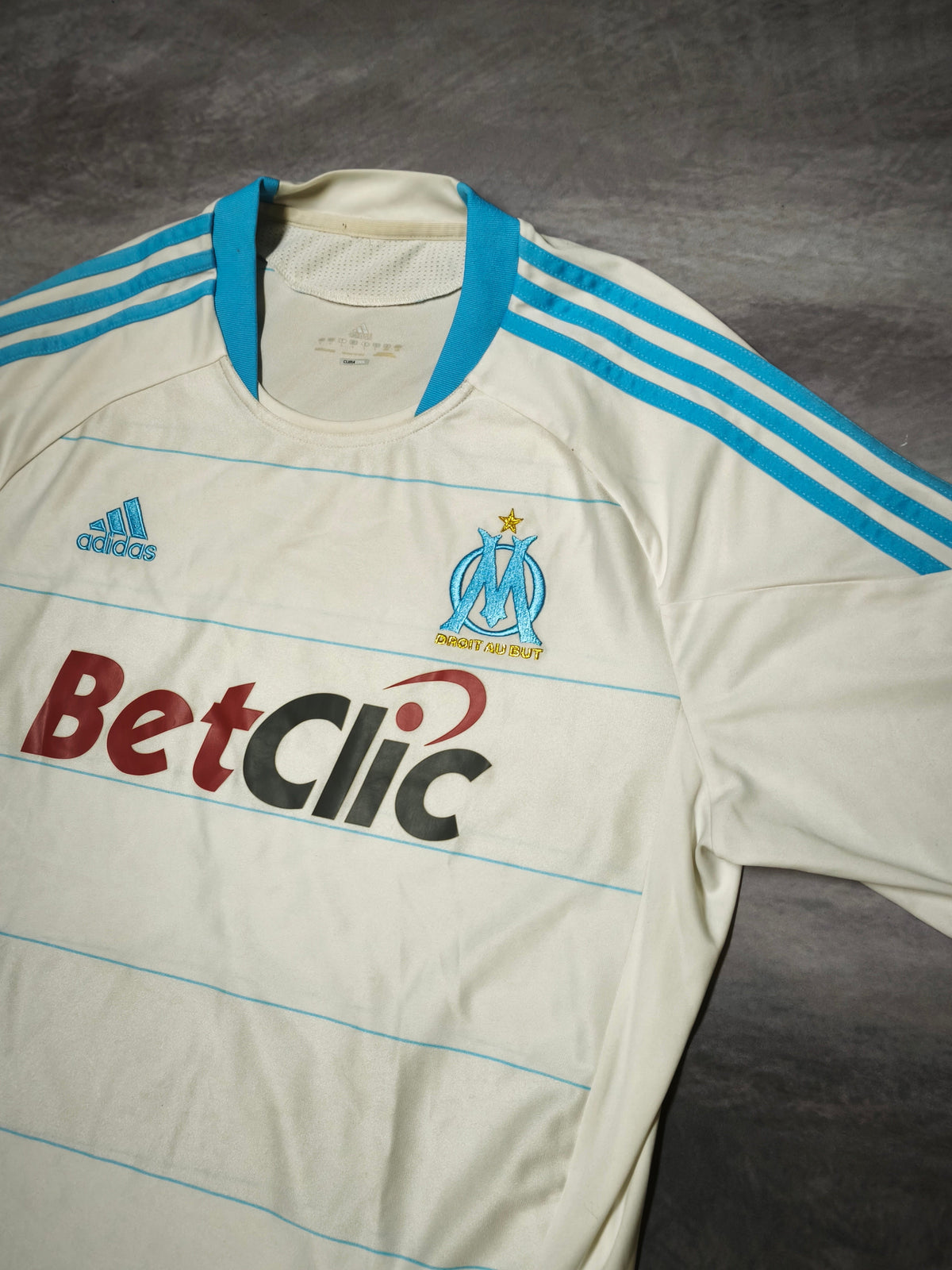 Adidas Olympique de Marseille Jersey White/Lightblue Size L