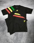 Adidas Jamaica Trainingset Black/Rasta Size M