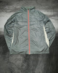 Nike Athletic Track Jacket Grey/Red Size L