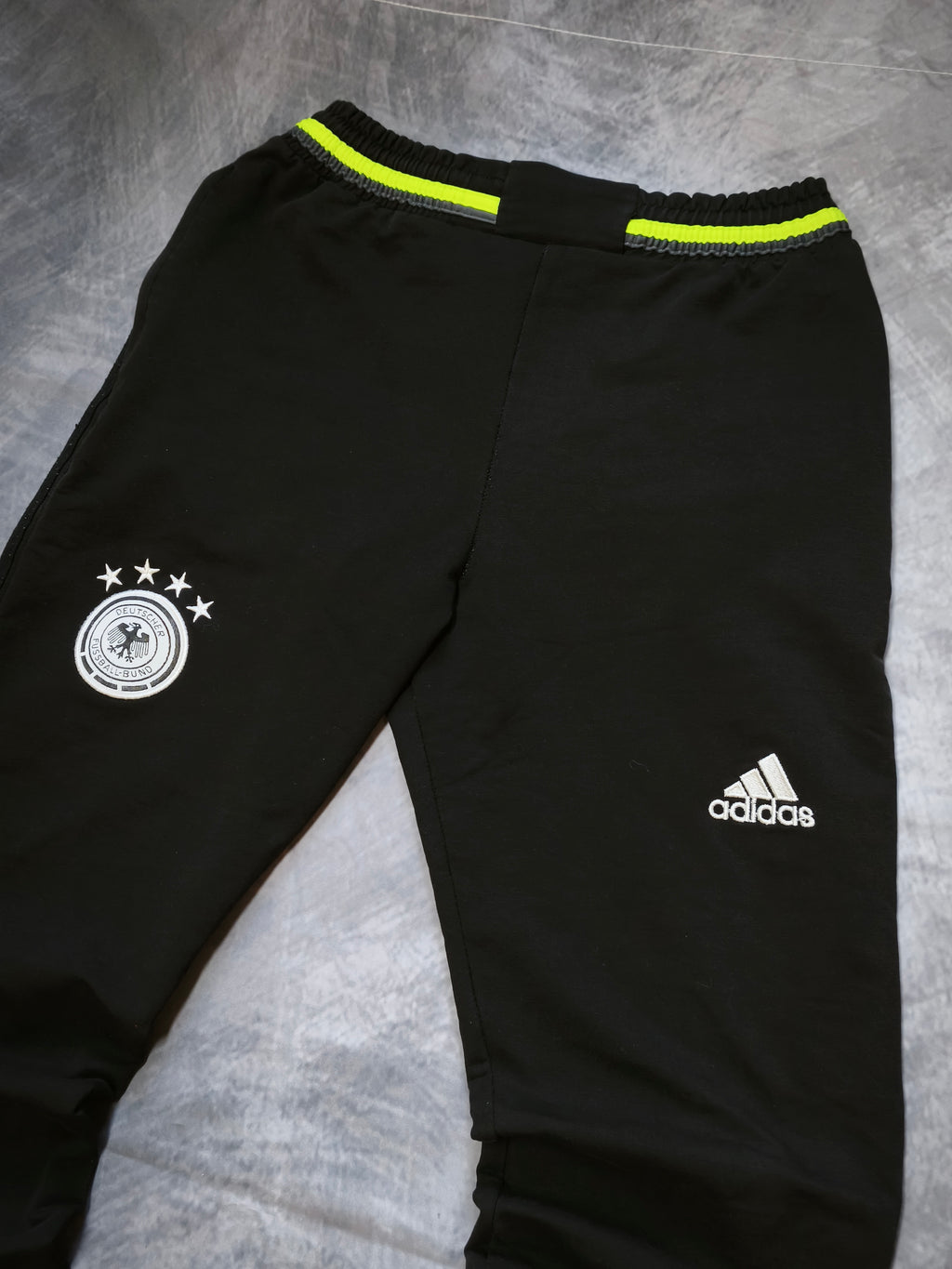 Adidas DFB Germany Tracksuit Black/Neongreen Size S