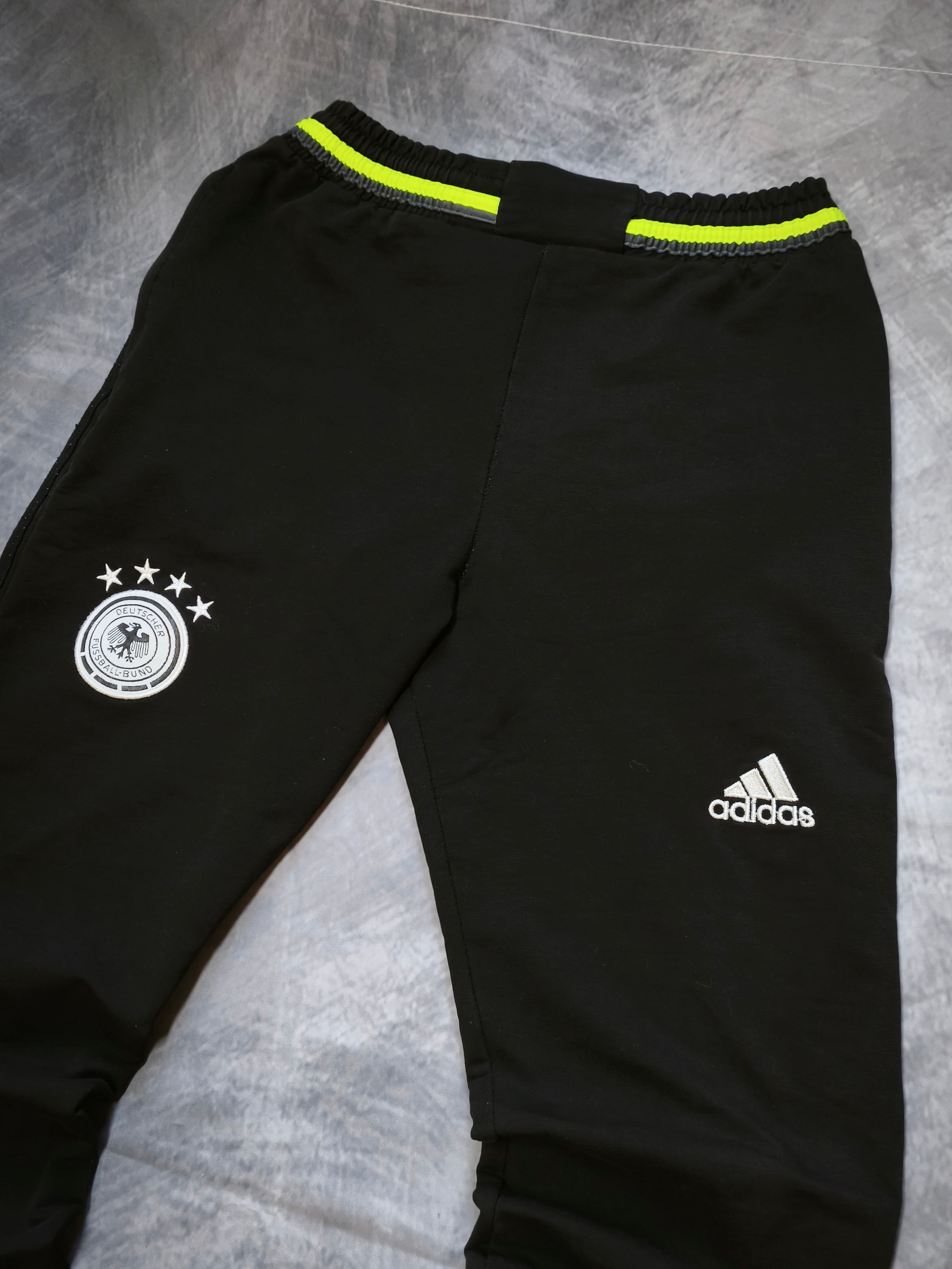 Adidas DFB Germany Tracksuit Black/Neongreen Size S