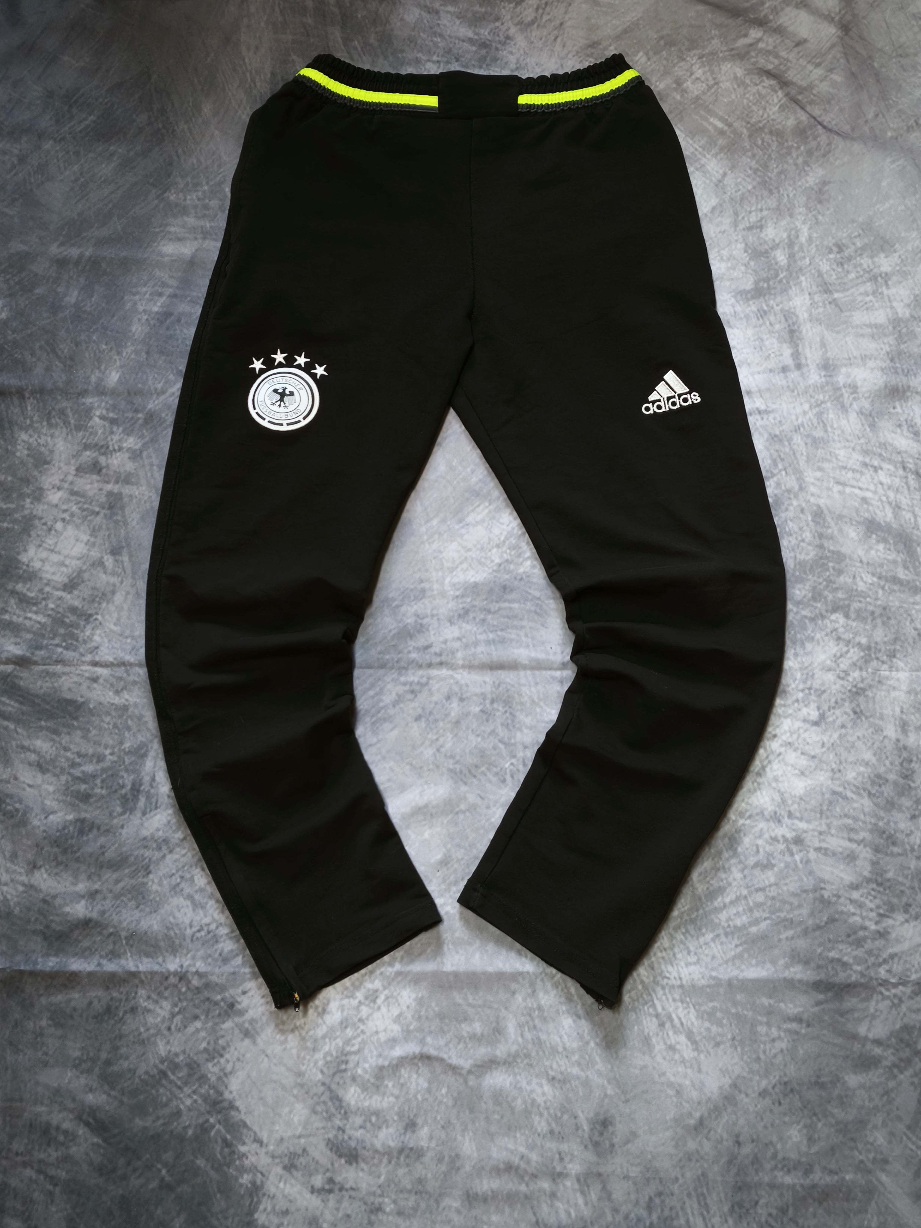 Adidas DFB Germany Tracksuit Black/Neongreen Size S