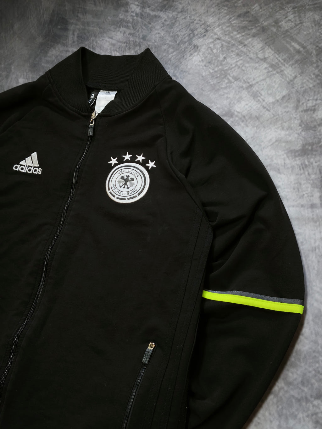 Adidas DFB Germany Tracksuit Black/Neongreen Size S