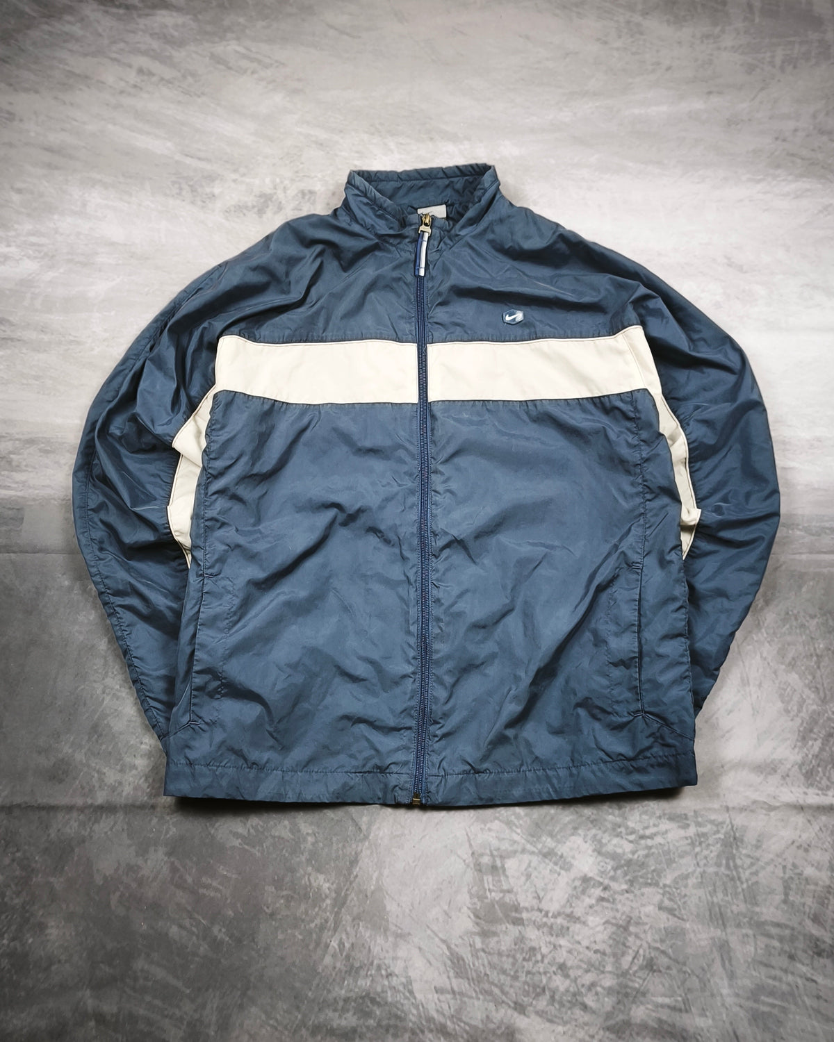 Nike Vintage Track Jacket Blue/White Size L