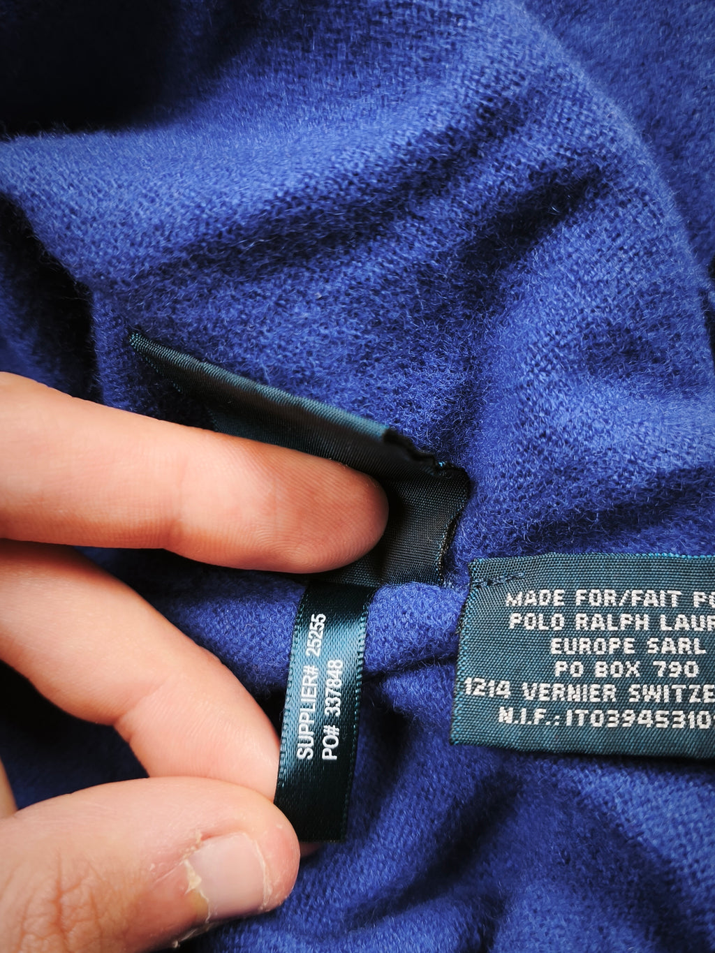 Polo Ralph Lauren Merino Wool Sweater Blue Size XL