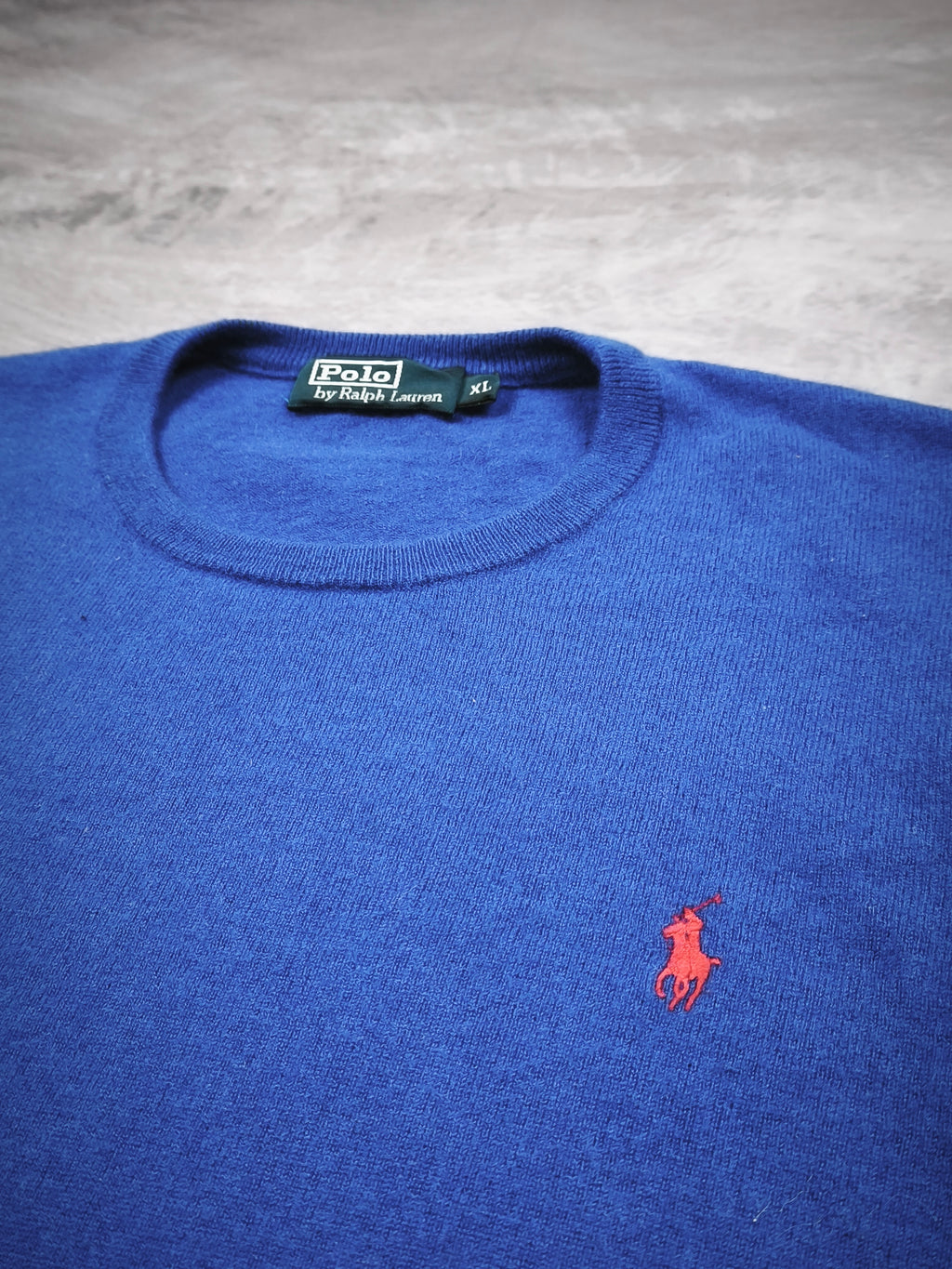 Polo Ralph Lauren Merino Wool Sweater Blue Size XL
