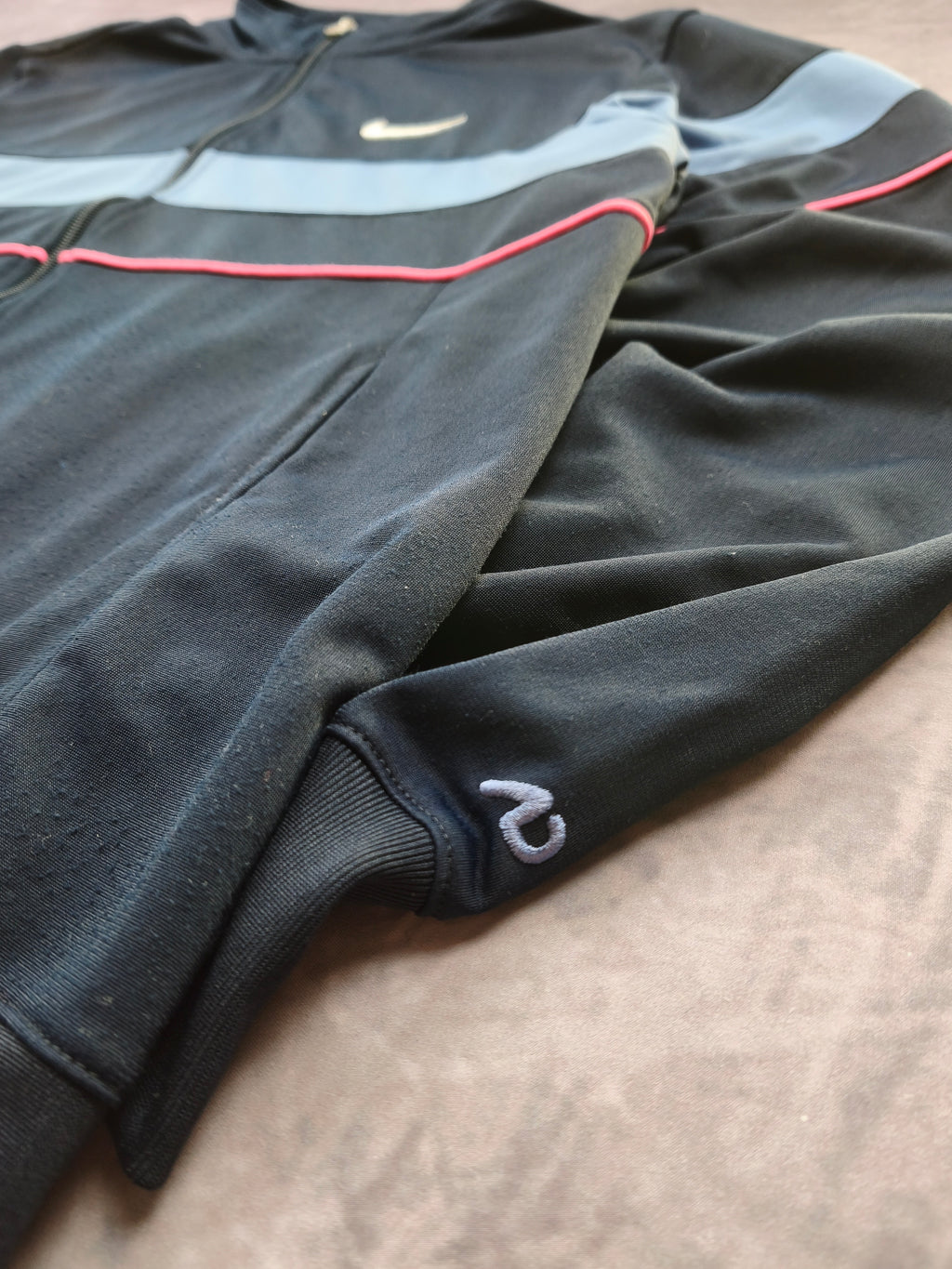 Nike Track Jacket Navyblue/Skyblue Size M
