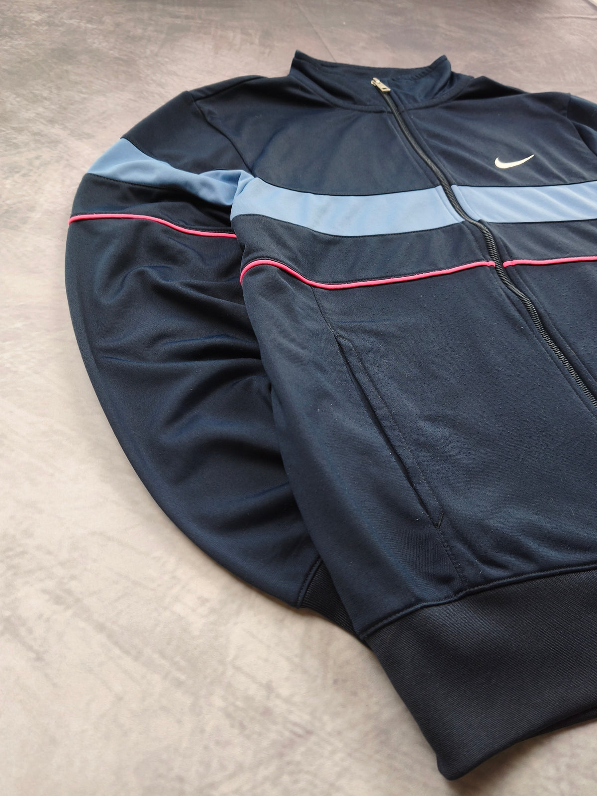 Nike Track Jacket Navyblue/Skyblue Size M
