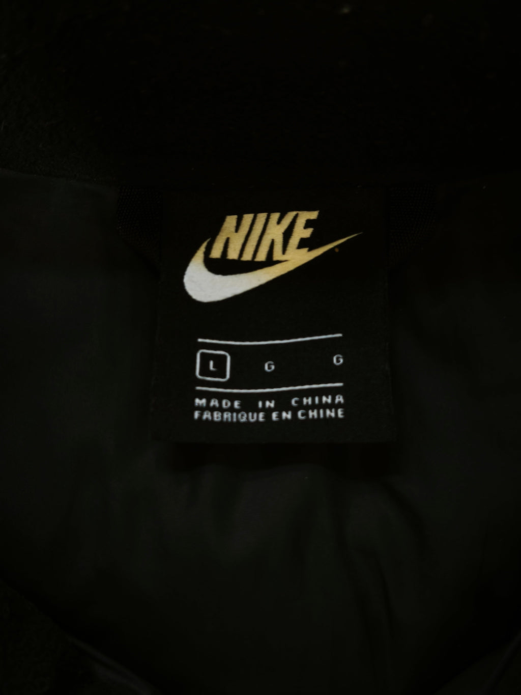 Piumino Nike nero taglia L