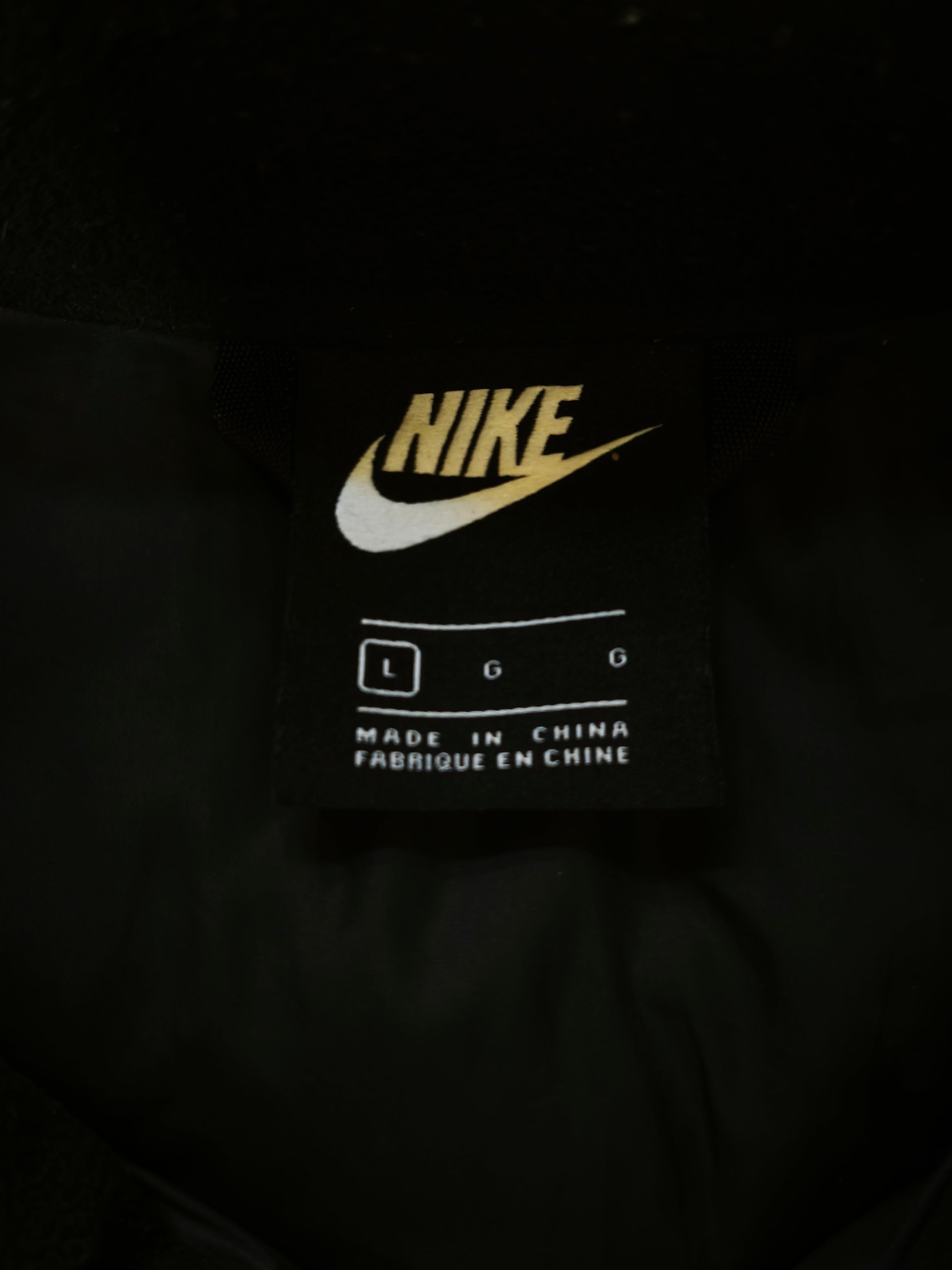 Piumino Nike nero taglia L