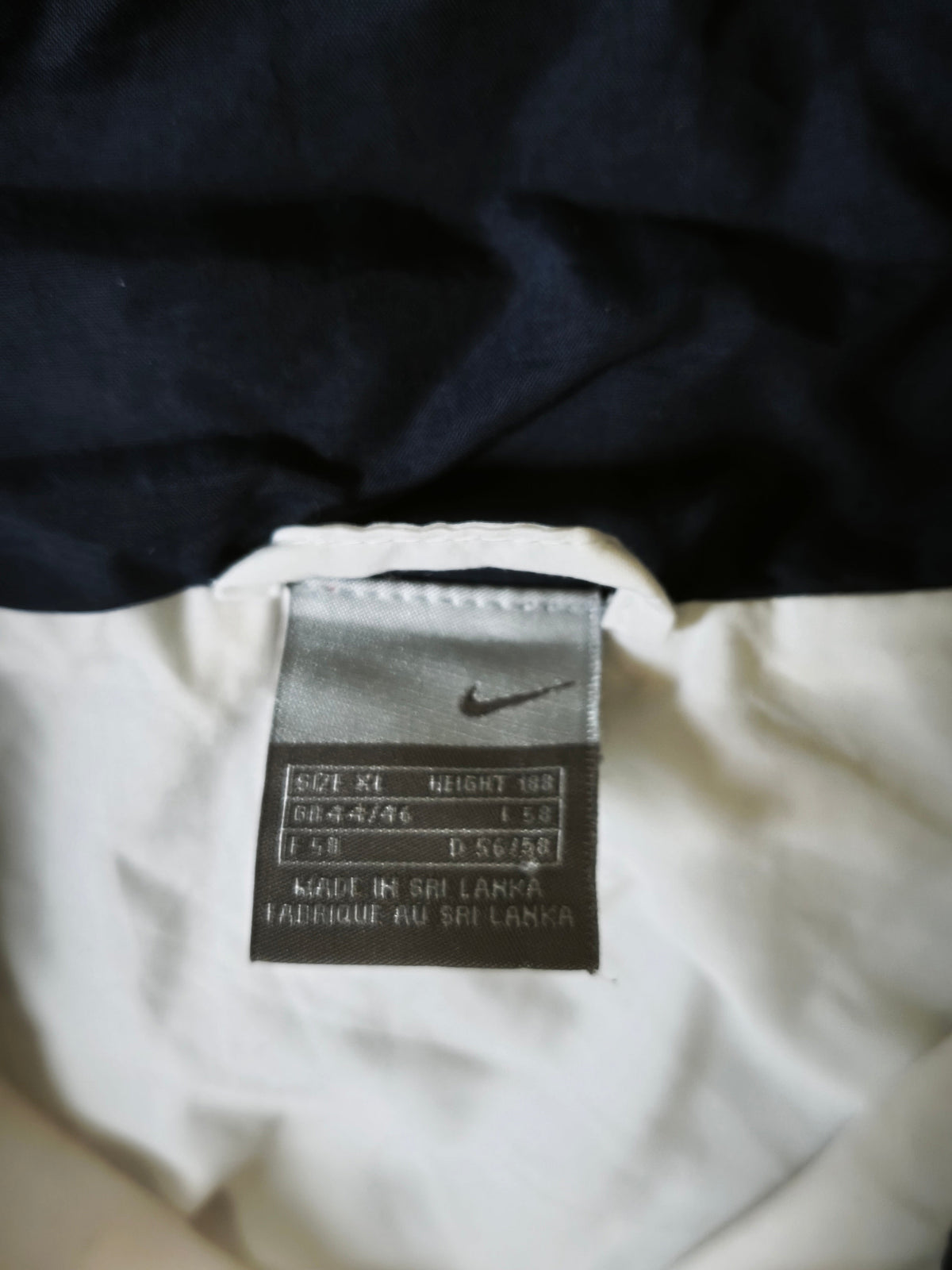 Nike Track Jacket White/Black Size XL